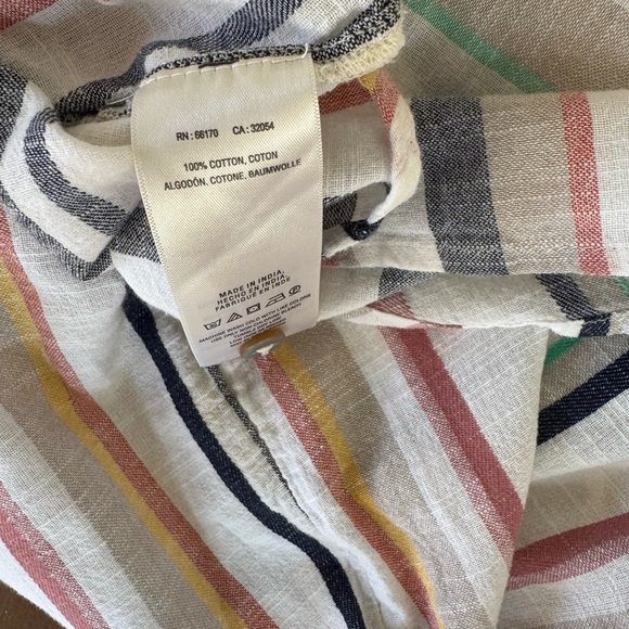 Anthropologie Maeve Multicolor Alisa Striped Button down - Women’s 0 - Picture 5 of 5